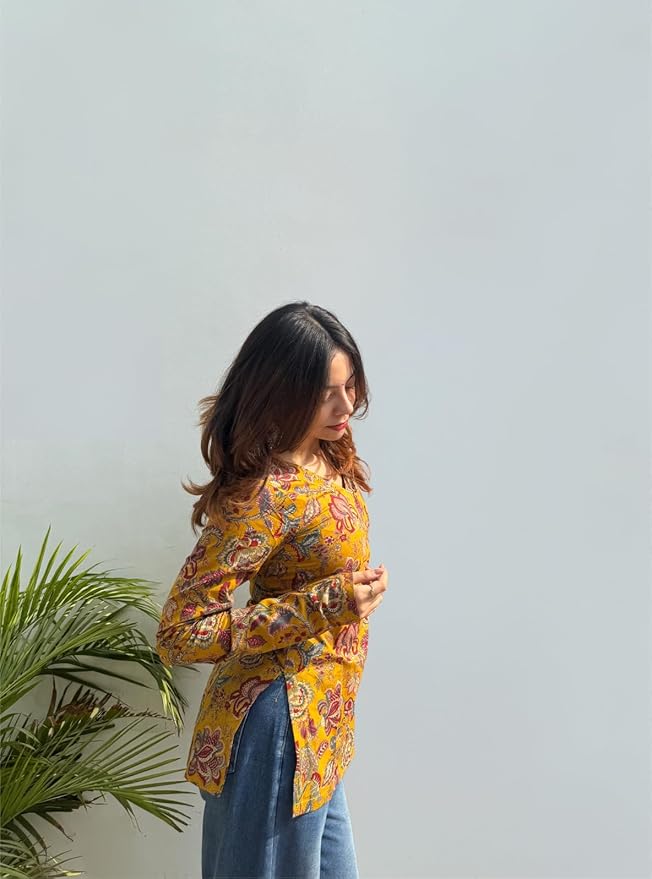 JuhiNova Stylish Kurti | Short Kurti Top | Casual Kurta for Women | Comfortable Cotton Kurtis for Womens